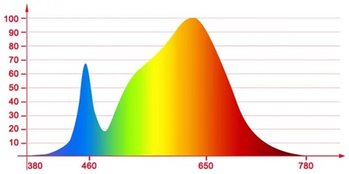 grow light spectrum chart