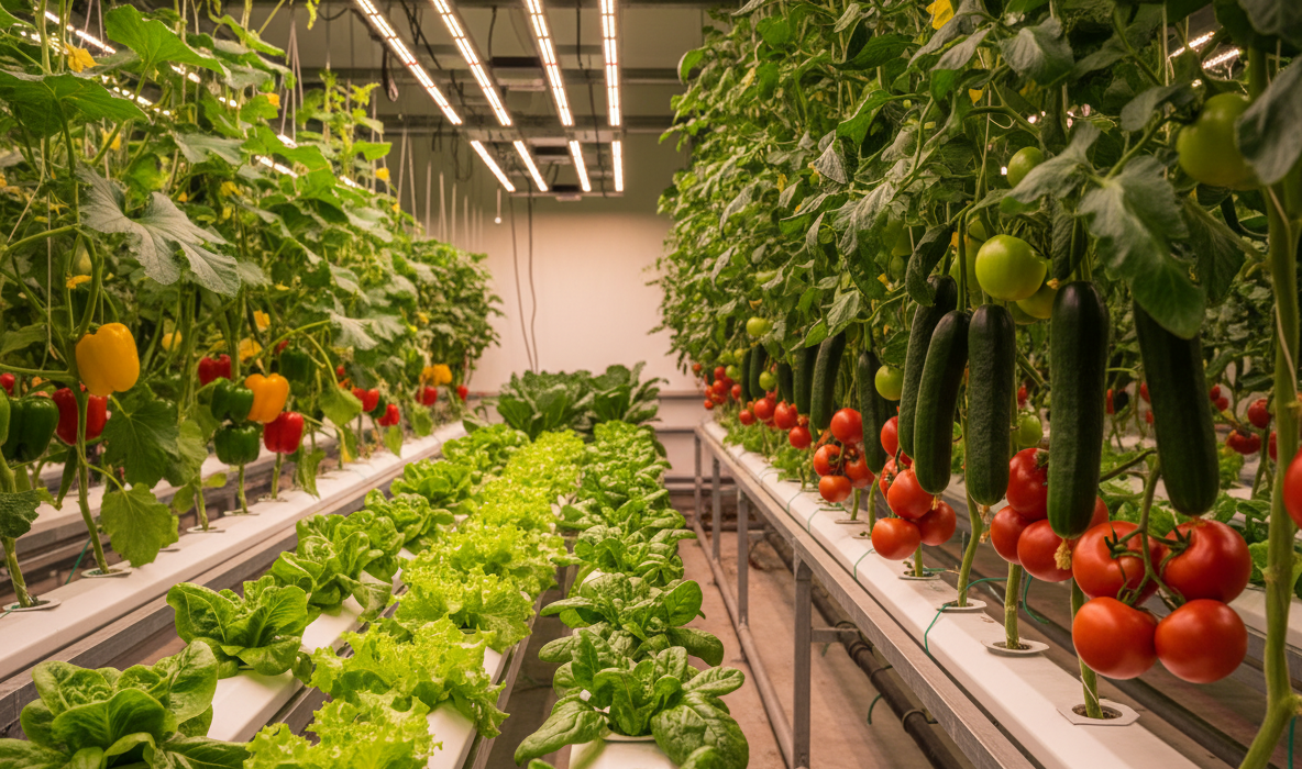 Vegetables grow help of Hydroponic process